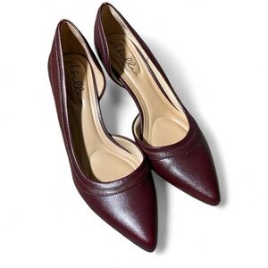 V4- Abella True comfort satins  Women's 11 Burgundy Pumps